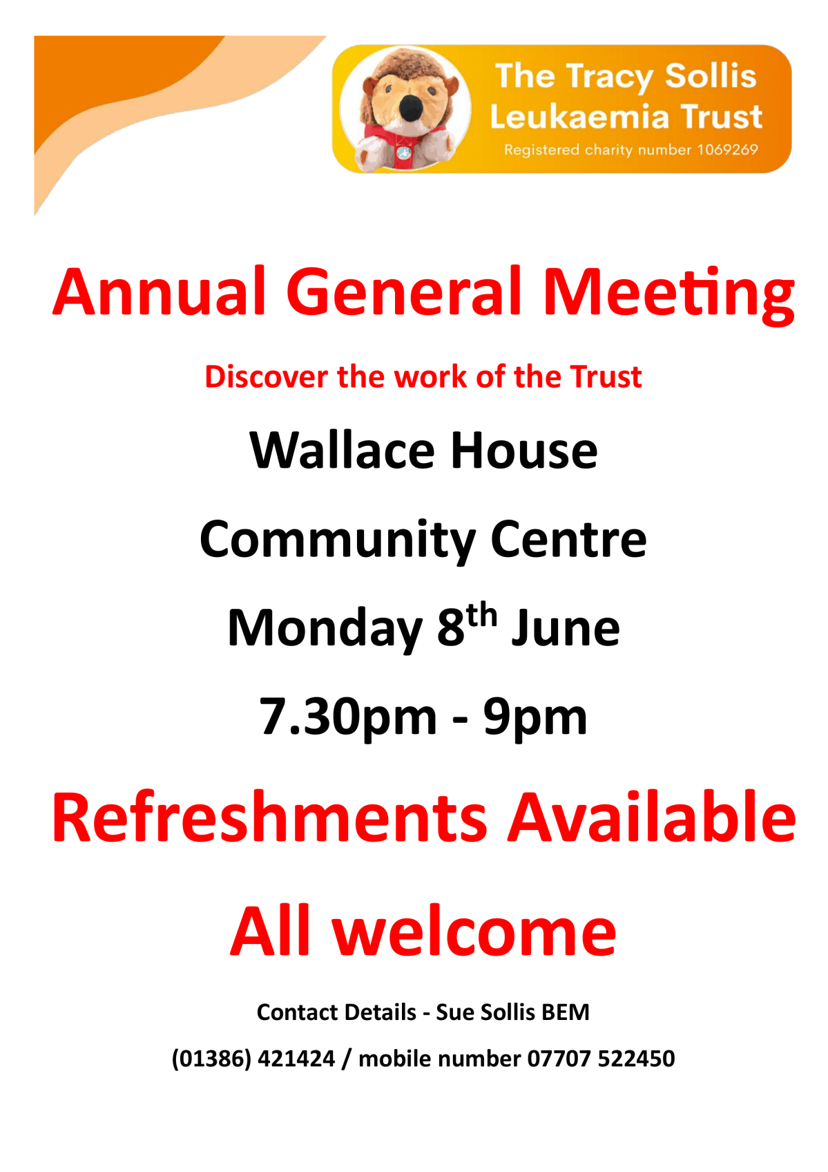 AGM – Monday 8th June&nbsp;2026